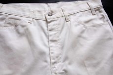 画像2: 70s LEVI'Sリーバイス BIGE STA-PRESTスタプレ ツイルパンツ オフホワイト w36 (2)