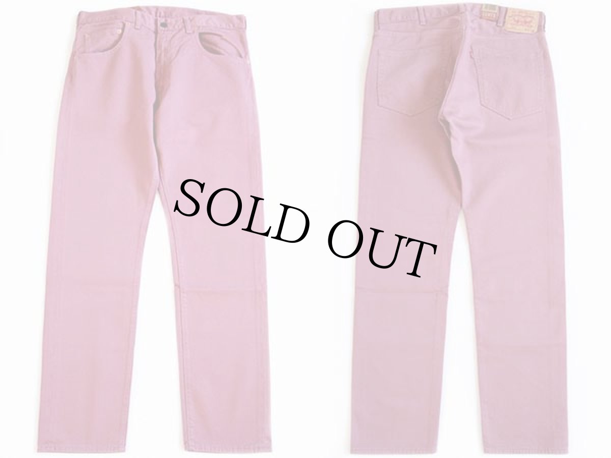 画像2: 新品★LVC LEVI'S VINTAGE CLOTHING リーバイス 519 BIGE Bedford ピケパンツ ピンク w34 L34 (2)