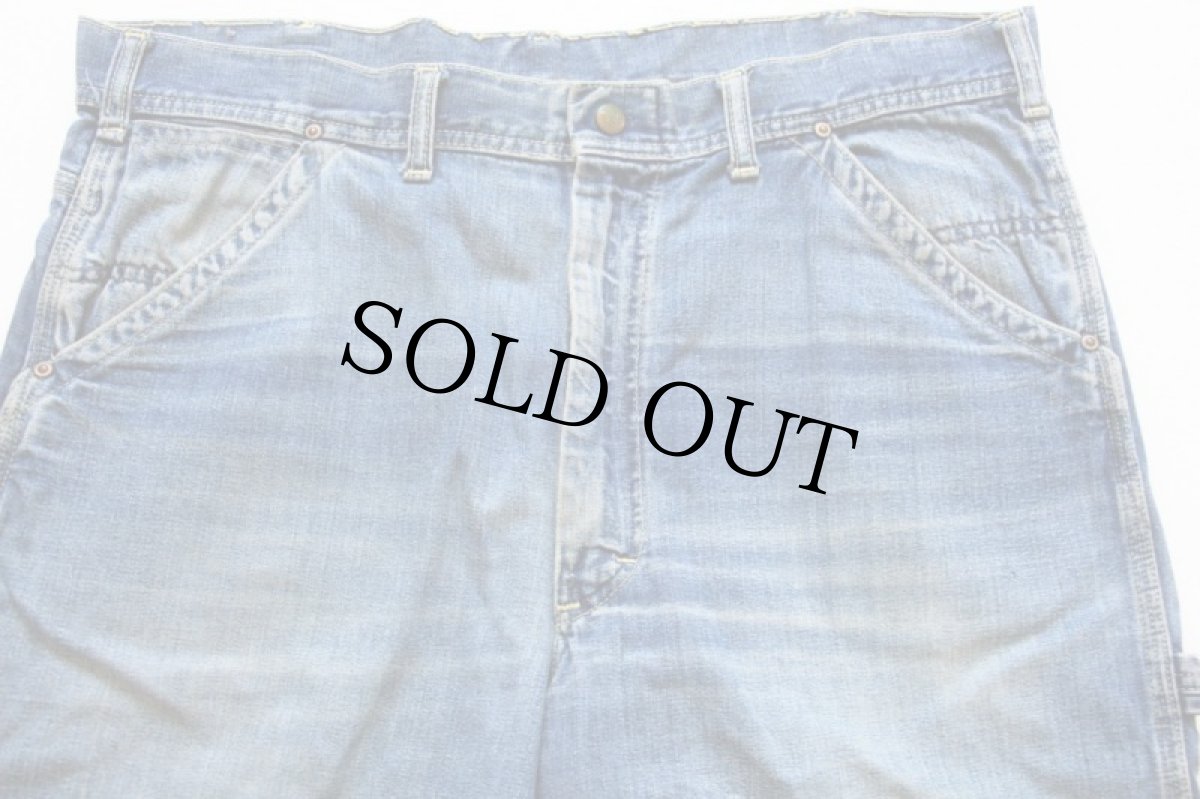 画像2: 60s USA製 Leeリー 191Z JELT DENIMジェルトデニム ペインターパンツ w37 (2)