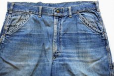 画像2: 60s USA製 Leeリー 191Z JELT DENIMジェルトデニム ペインターパンツ w37 (2)