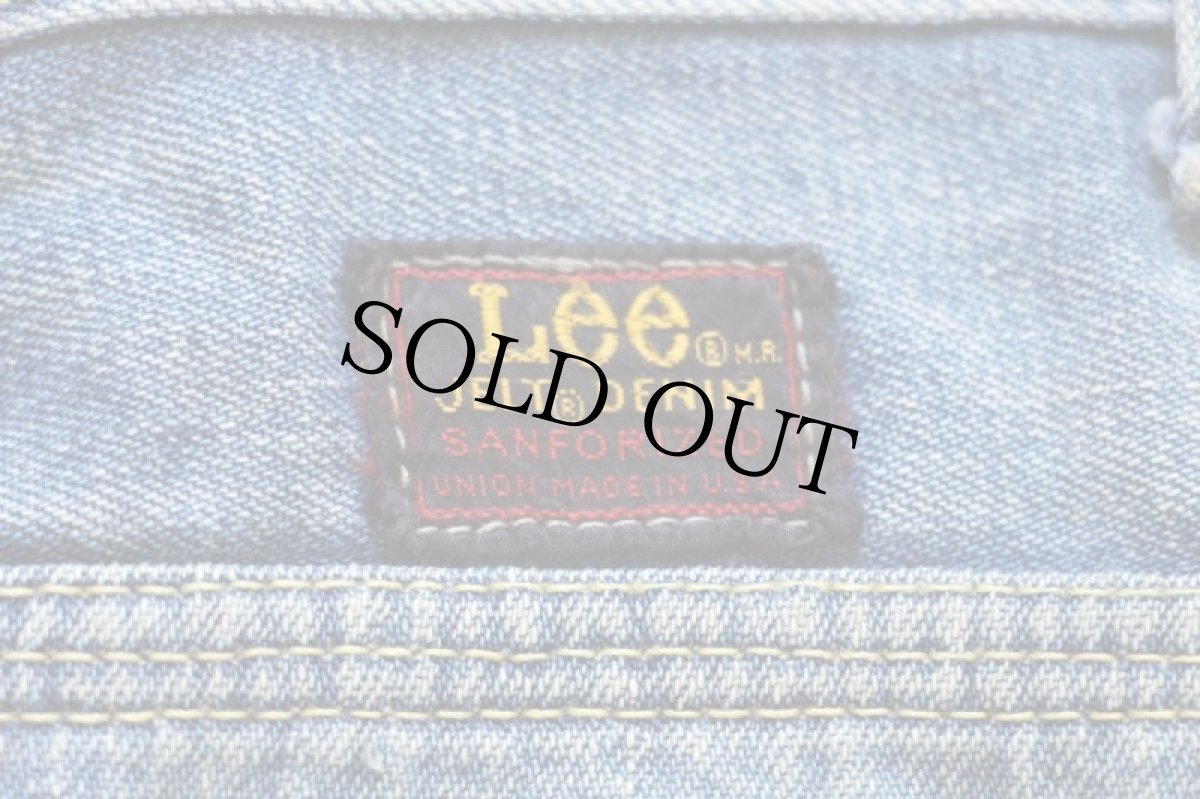 画像3: 60s USA製 Leeリー 191Z JELT DENIMジェルトデニム ペインターパンツ w37 (3)