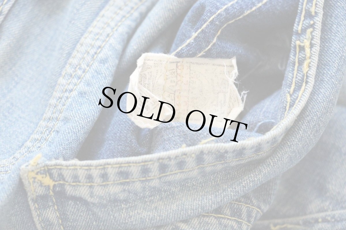 画像5: 60s USA製 Leeリー 191Z JELT DENIMジェルトデニム ペインターパンツ w37 (5)