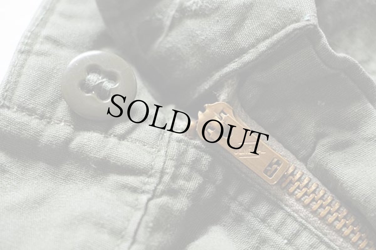 画像4: 60s 米軍 USAF コットンポプリン ユーティリティ ベイカーパンツ w30 (4)