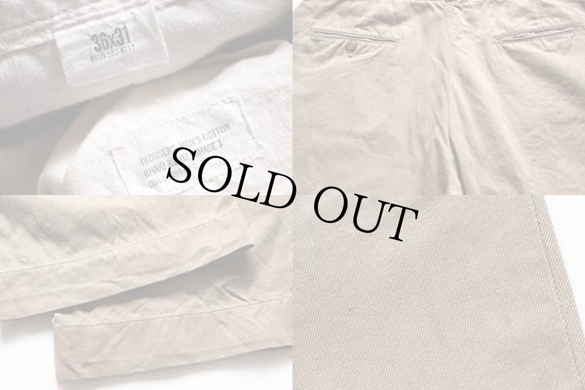 画像3: 60s 米軍 U.S.ARMY コットン チノパン カーキ w36 L31 (3)