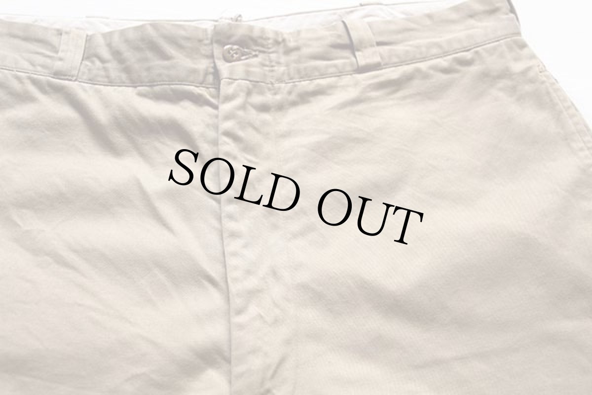 画像2: 60s 米軍 U.S.ARMY コットン チノパン カーキ w36 L31 (2)