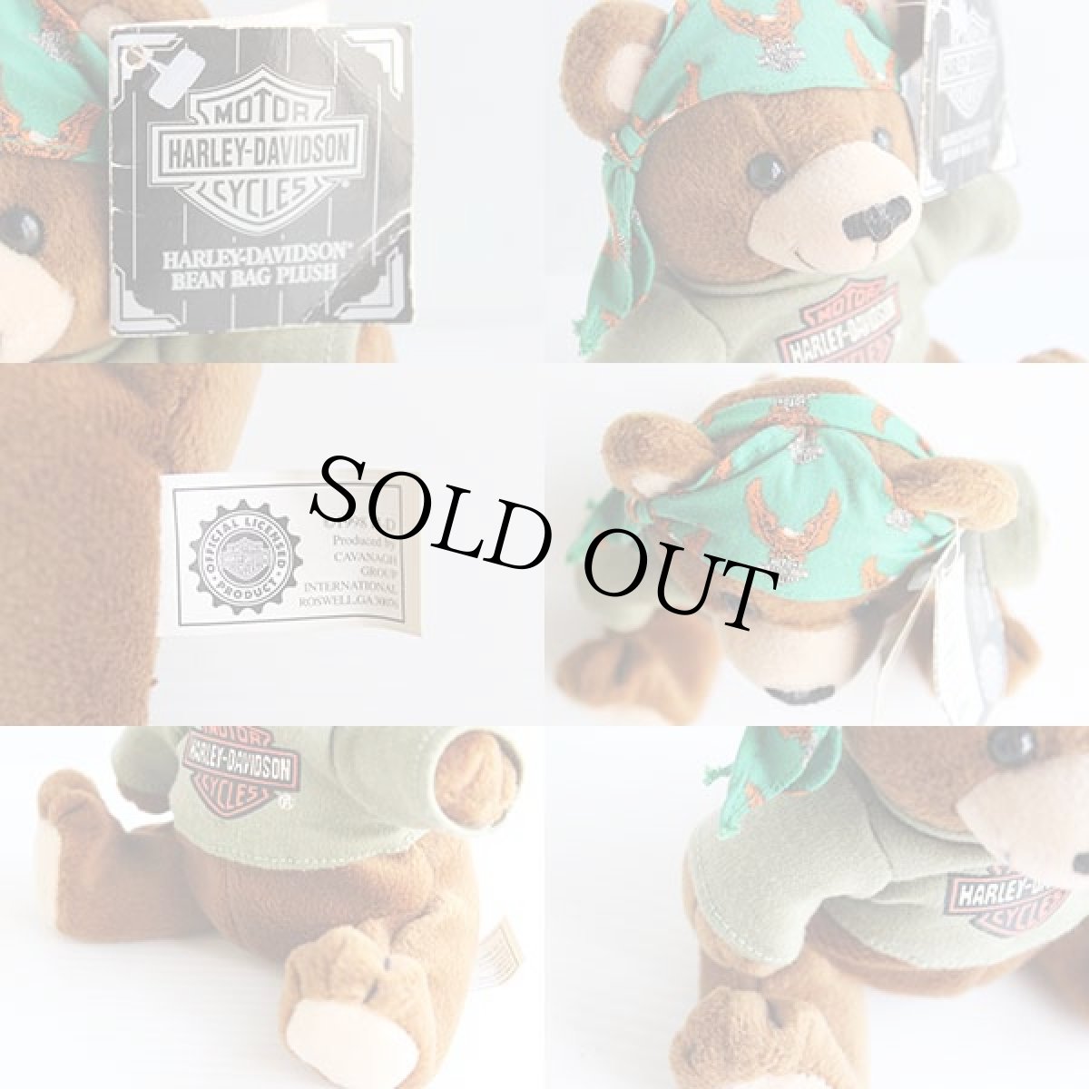 画像4: 90s HARLEY-DAVIDSON ハーレー ダビッドソン ベア ドール★ぬいぐるみ (4)