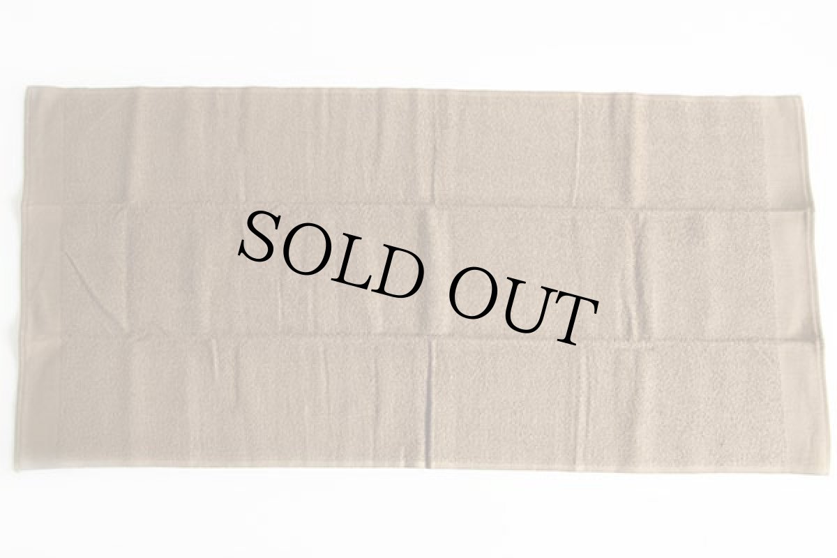 画像2: デッドストック★90s USA製 米軍 無地 コットン バスタオル 茶 (2)