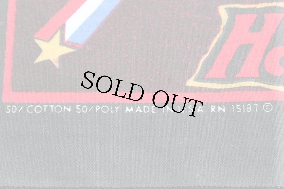 画像3: デッドストック★90s USA製 HARLEY-DAVIDSON ハーレー ダビッドソン ARMED AND READY バンダナ 黒 (3)