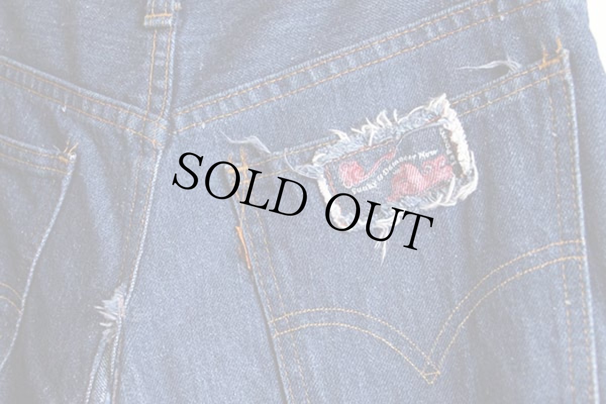 画像5: 70s Levi'sリーバイス リメイク マキシ丈 パッチワーク デニム フレアスカート (5)