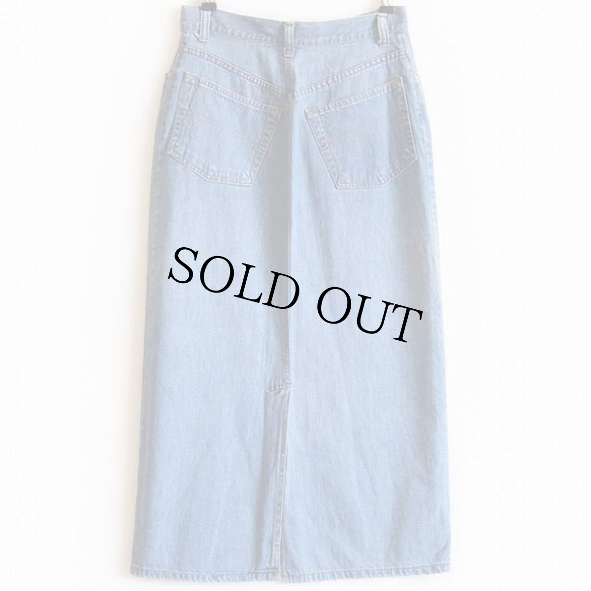 画像2: 80s USA製 ラルフローレン マキシ丈 デニムスカート 8 (2)