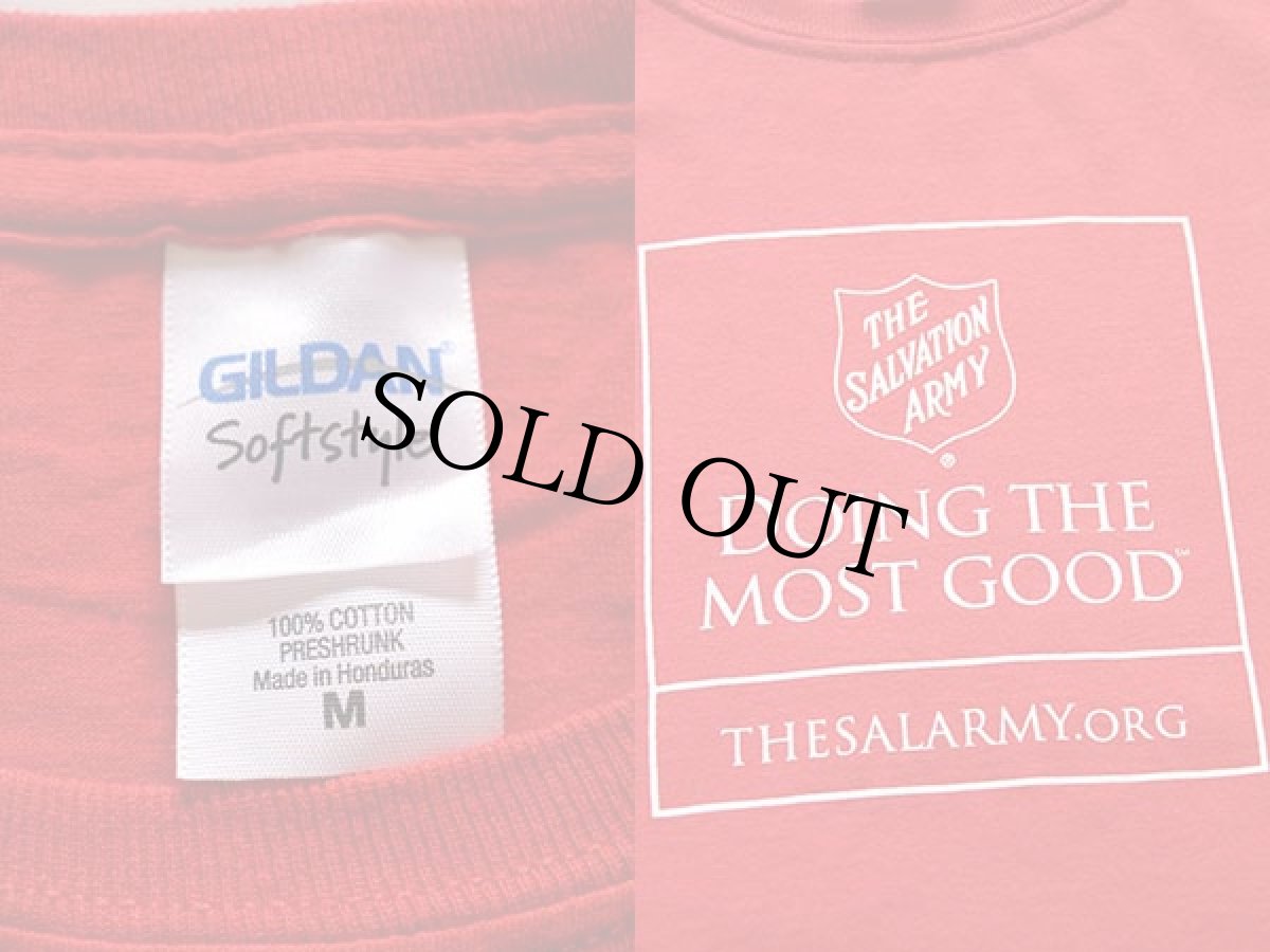 画像3: THE SALVATION ARMYサルベーションアーミー ロゴ コットンTシャツ 赤 M (3)