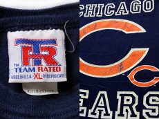 画像3: 90s USA製 NFL CHICAGO BEARS コットンTシャツ 紺 ボーイズXL (3)