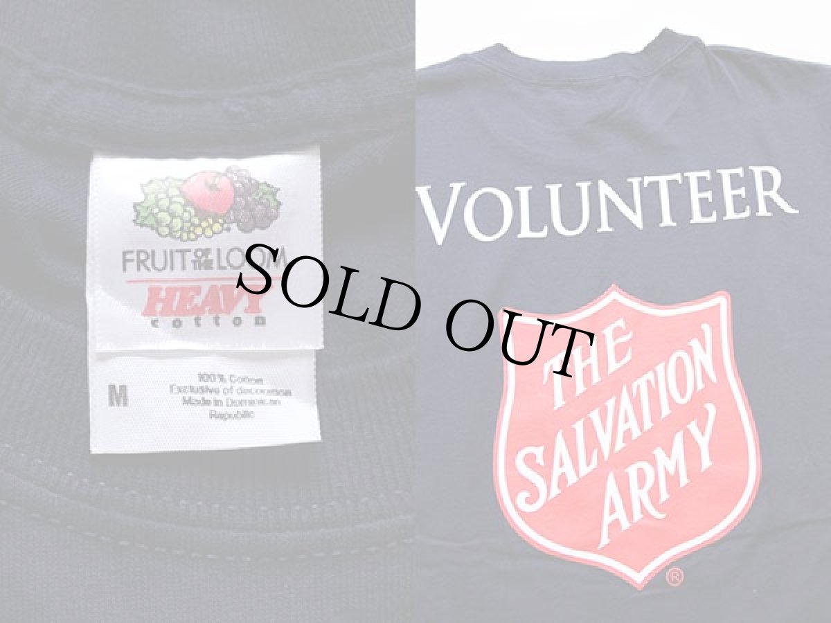 画像3: THE SALVATION ARMYサルベーションアーミー ロゴ コットンTシャツ 紺 M (3)