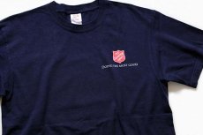 画像1: THE SALVATION ARMYサルベーションアーミー ロゴ コットンTシャツ 紺 M (1)