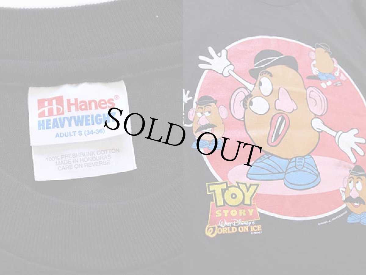 画像3: 00s Hanes TOY STORYトイストーリー Mr.ポテトヘッド コットンTシャツ 黒 S (3)