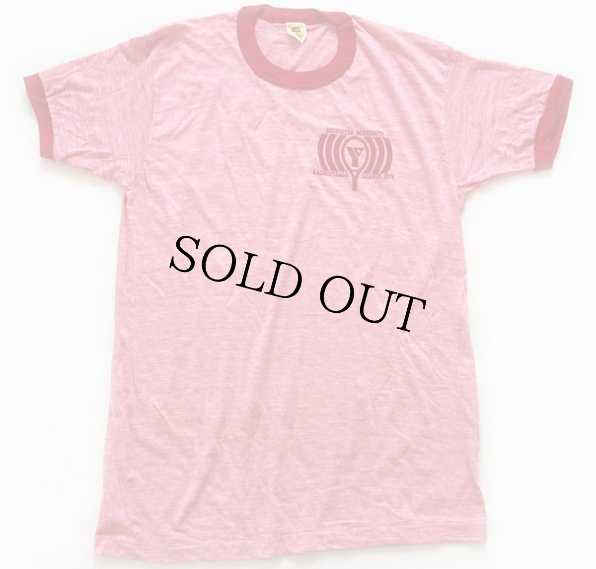 画像2: デッドストック★70s Velva Sheen RACQUETBALL LEAGUE 1979 リンガーTシャツ 杢レッド L (2)