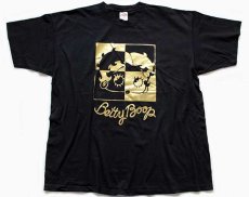 画像2: 90s USA製 BETTY BOOP ベティ ブープ コットンTシャツ 黒×金 XXXL★特大 (2)