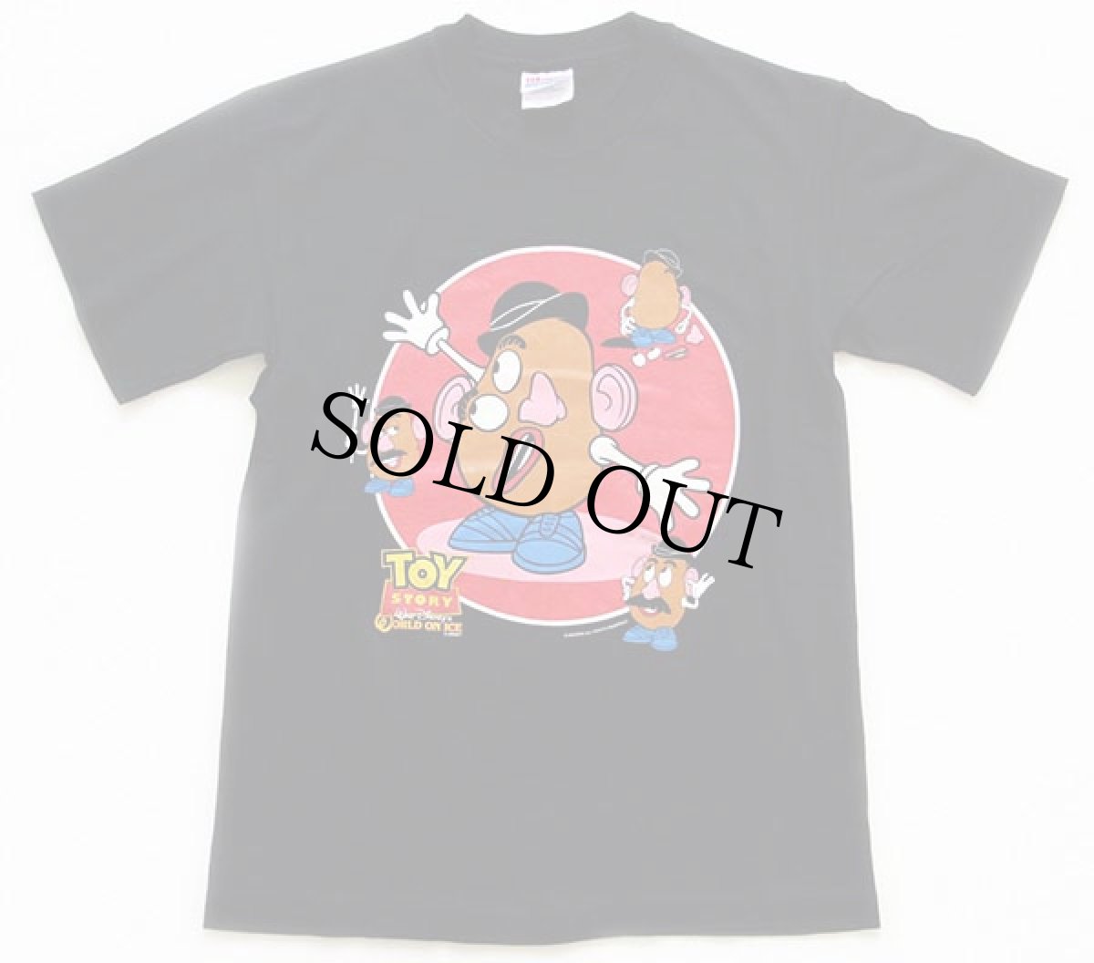 画像2: 00s Hanes TOY STORYトイストーリー Mr.ポテトヘッド コットンTシャツ 黒 S (2)
