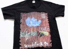 画像1: 90s USA製 WOODSTOCKウッドストック 94 コットンTシャツ 黒 L (1)