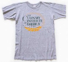 画像2: 80s USA製 ChampionチャンピオンTHE CULINARY INSTITUTE of AMERICA 88/12 Tシャツ 杢グレー L (2)