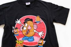 画像1: 00s Hanes TOY STORYトイストーリー Mr.ポテトヘッド コットンTシャツ 黒 S (1)