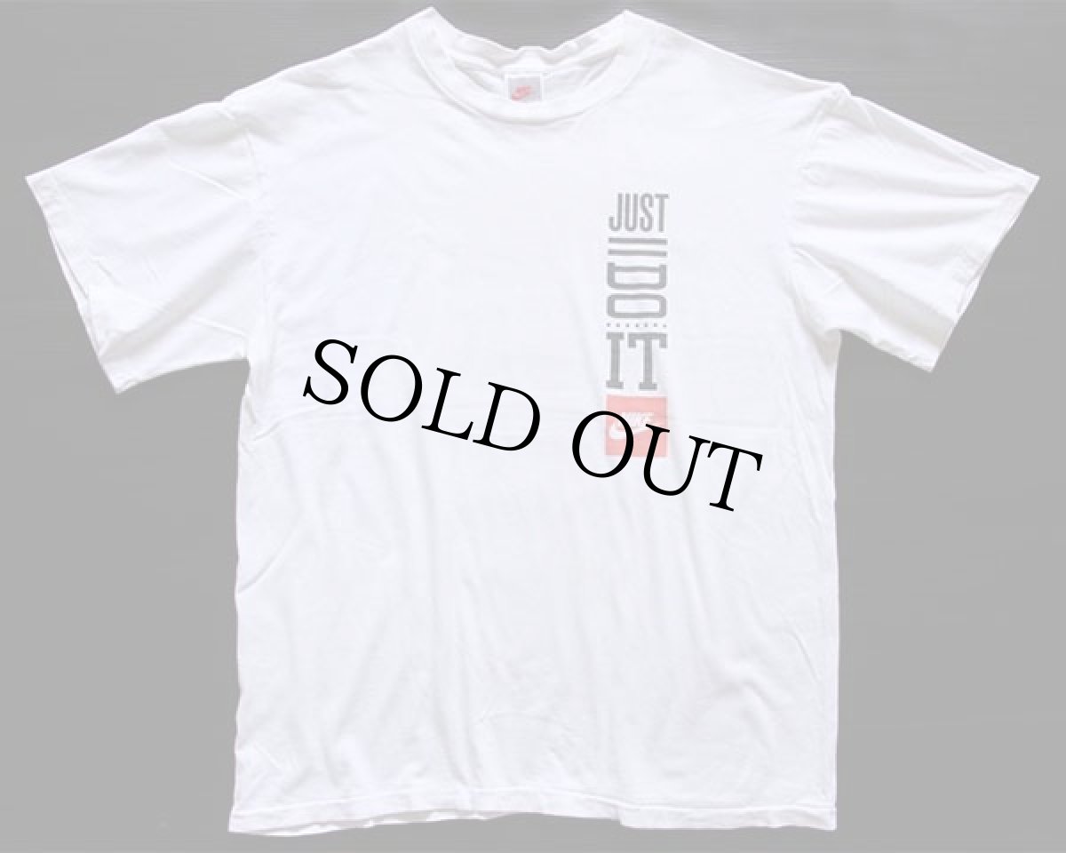 画像2: 90s USA製 NIKEナイキ JUST DO IT コットンTシャツ 白 L (2)