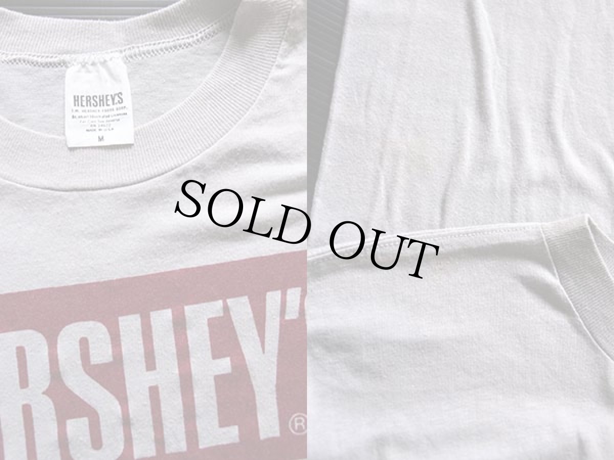 画像3: 80s USA製 HERSHEY'Sハーシーズ チョコレート ロゴ Tシャツ グレー M (3)