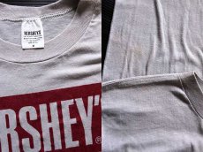 画像3: 80s USA製 HERSHEY'Sハーシーズ チョコレート ロゴ Tシャツ グレー M (3)