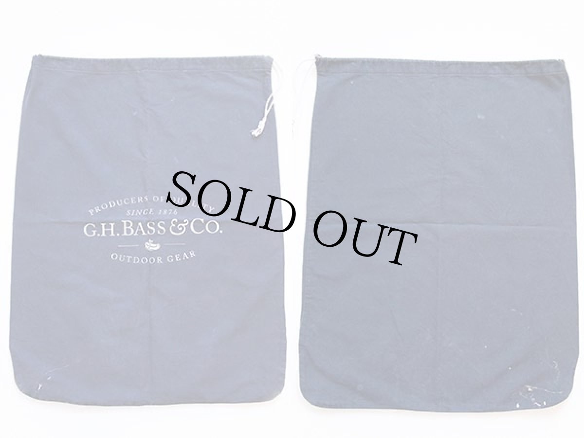 画像2: G.H.BASS&Co. キャンバス バラックバッグ 紺★ランドリーバッグ (2)