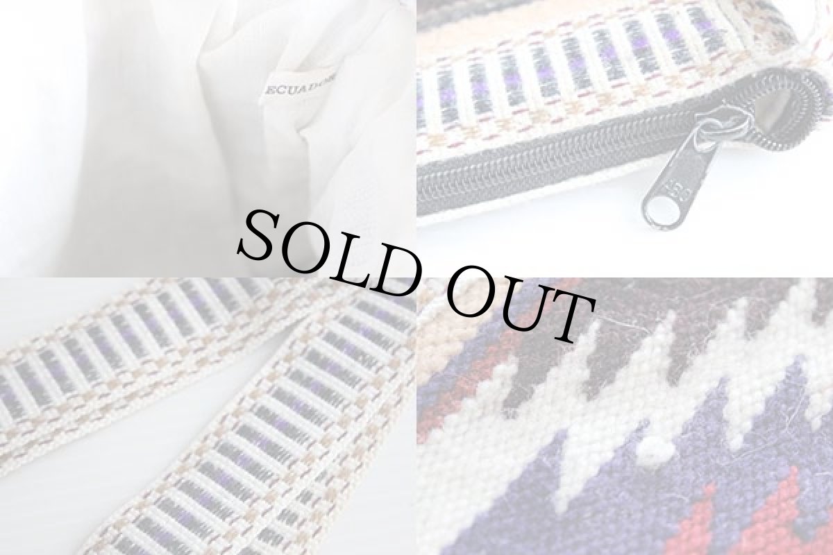 画像3: エクアドル製 フォークロア柄 ラグ ショルダーバッグ (3)