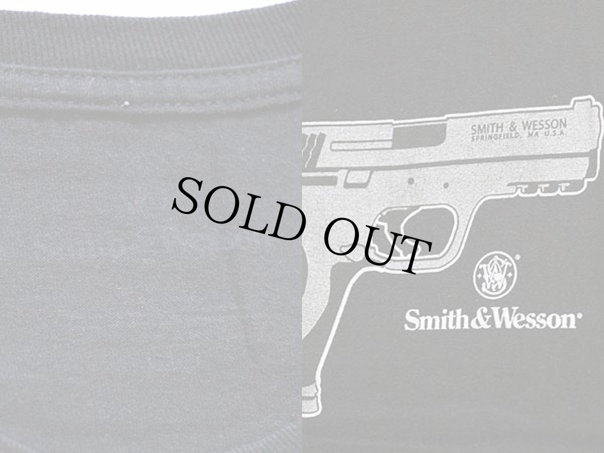画像3: Smith&Wesson ガン コットンTシャツ 黒 L (3)