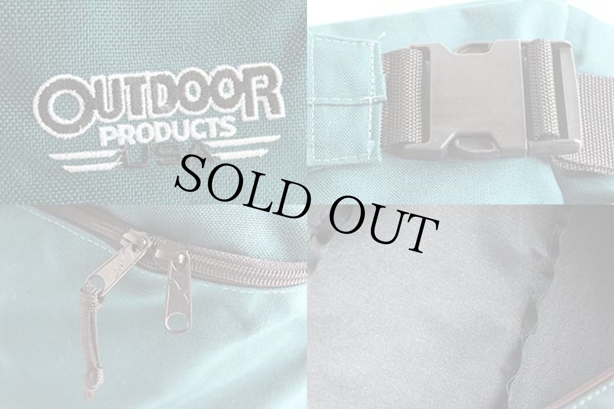 画像3: 90s OUTDOOR PRODUCTSアウトドアプロダクツ ナイロン ウエストバッグ 緑 (3)