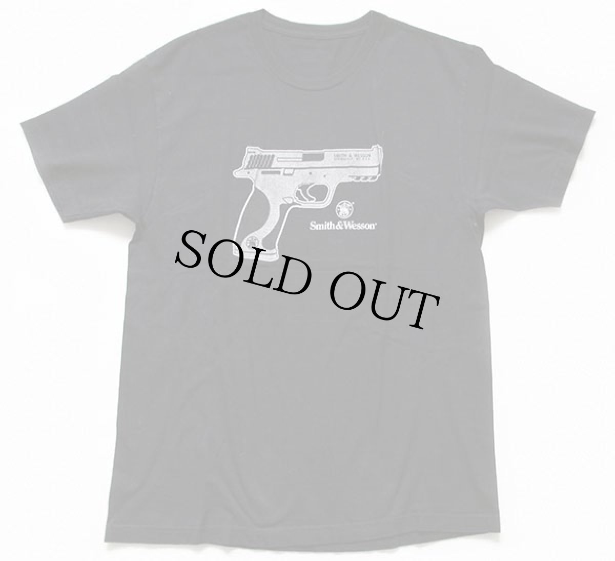 画像2: Smith&Wesson ガン コットンTシャツ 黒 L (2)