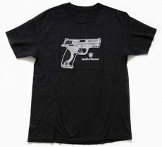 画像2: Smith&Wesson ガン コットンTシャツ 黒 L (2)