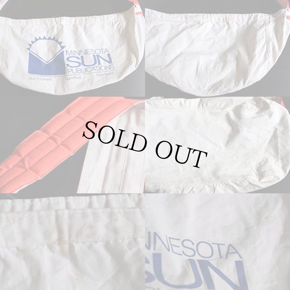 画像3: ビンテージ MINNESOTA SUN PUBLICATIONS キャンバス ニュースペーパーバッグ 生成り (3)