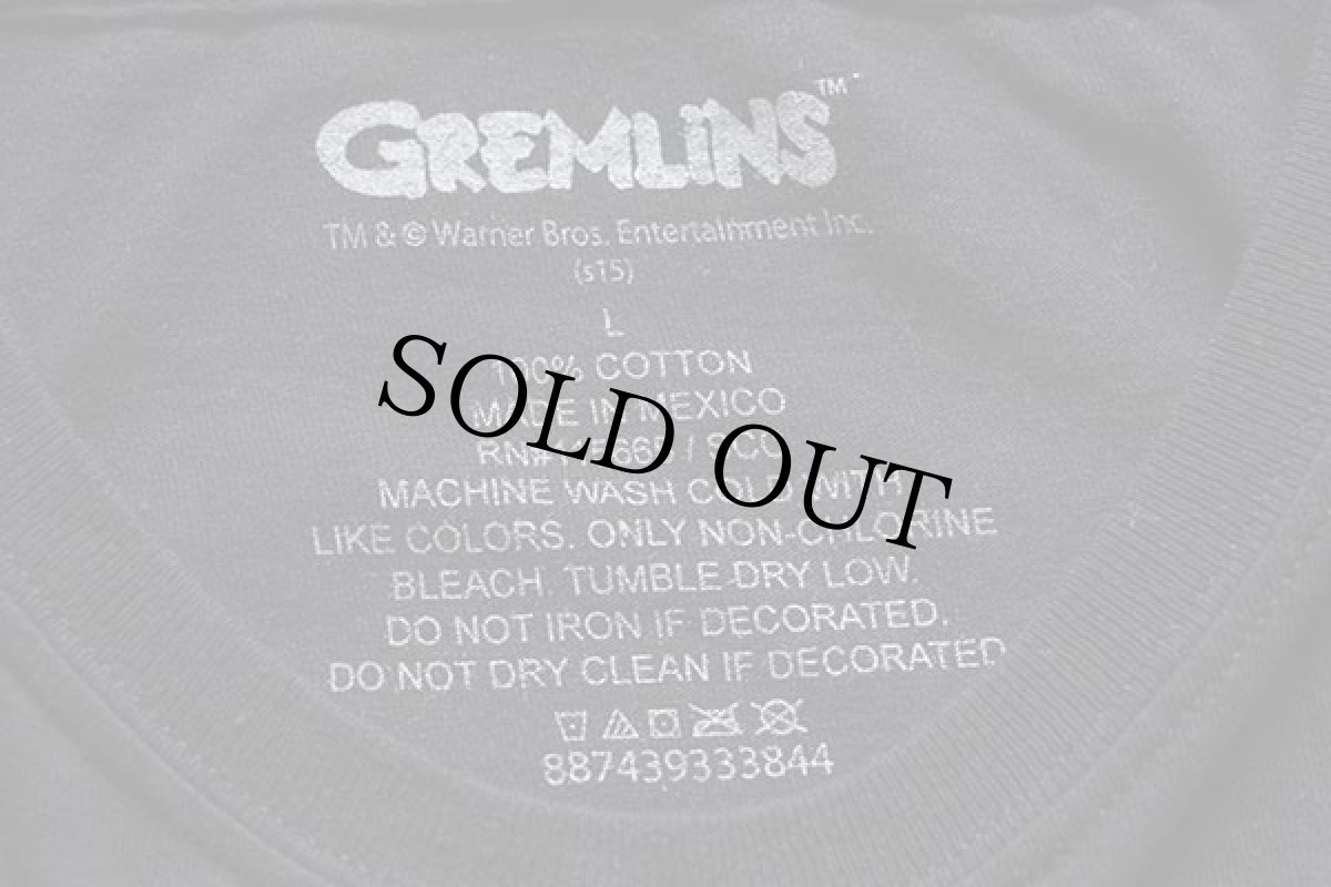 画像3: GREMLINSグレムリン Gizmoギズモ コットンTシャツ 黒 L (3)