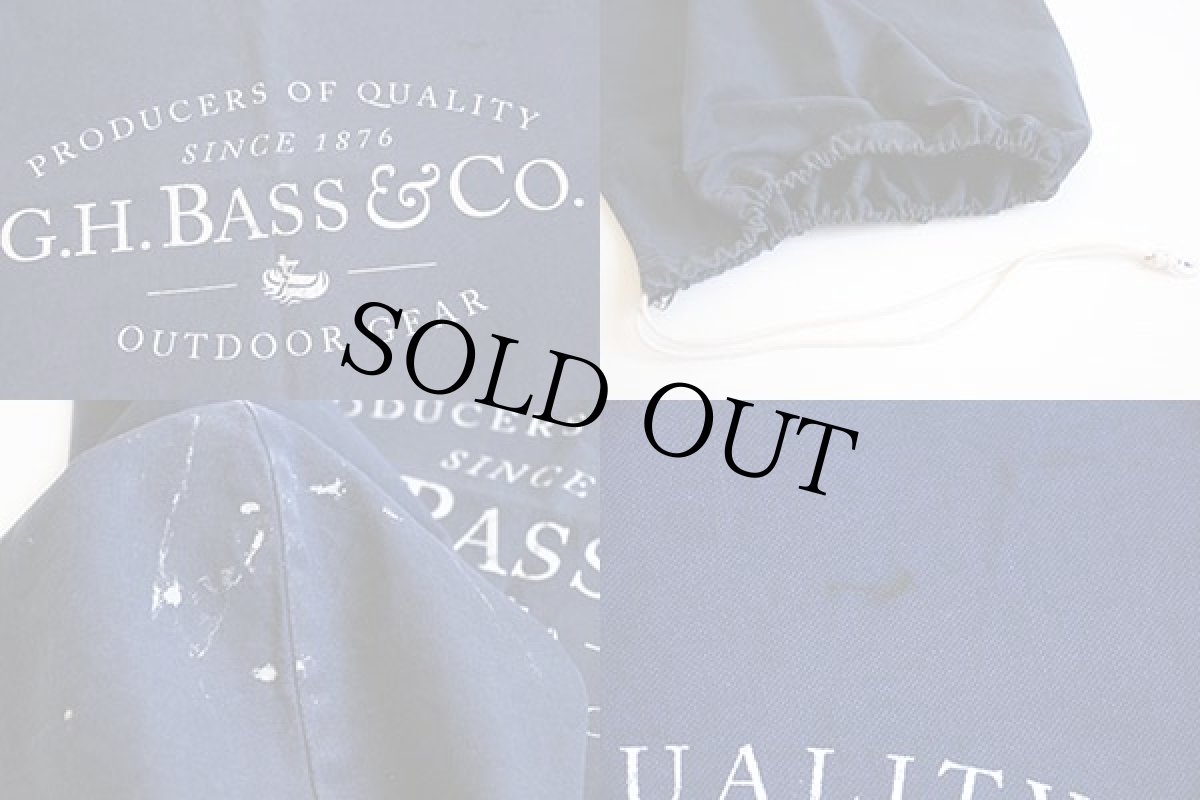 画像3: G.H.BASS&Co. キャンバス バラックバッグ 紺★ランドリーバッグ (3)