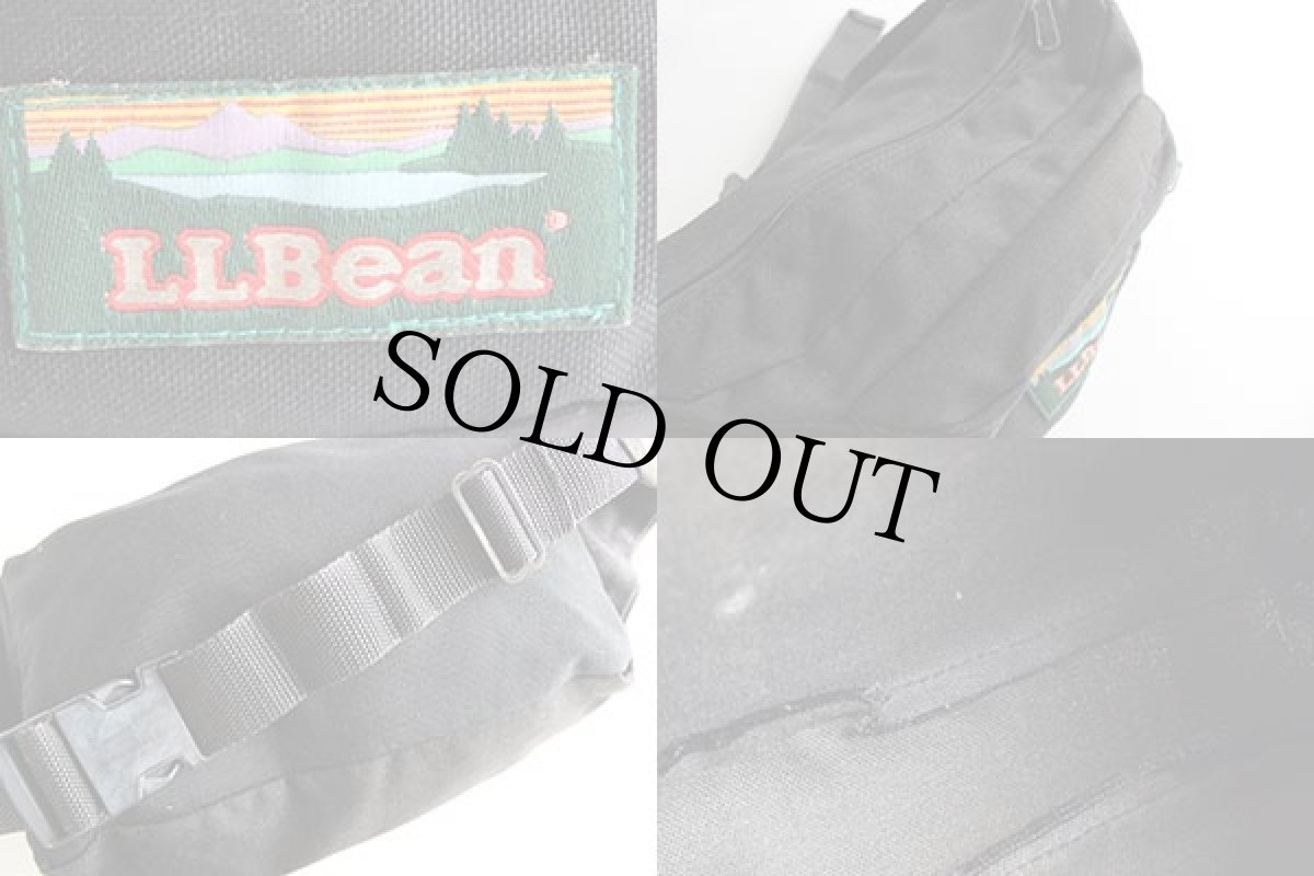 画像3: 90s L.L.Bean ナイロン ウエストバッグ 黒 (3)