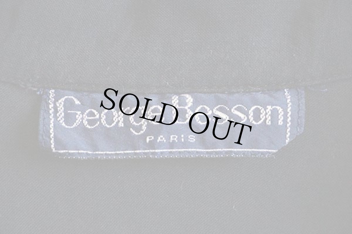 画像4: 80s George Besson DATSUN 280-ZX 刺繍 半袖 レーヨンシャツ 黒 (4)