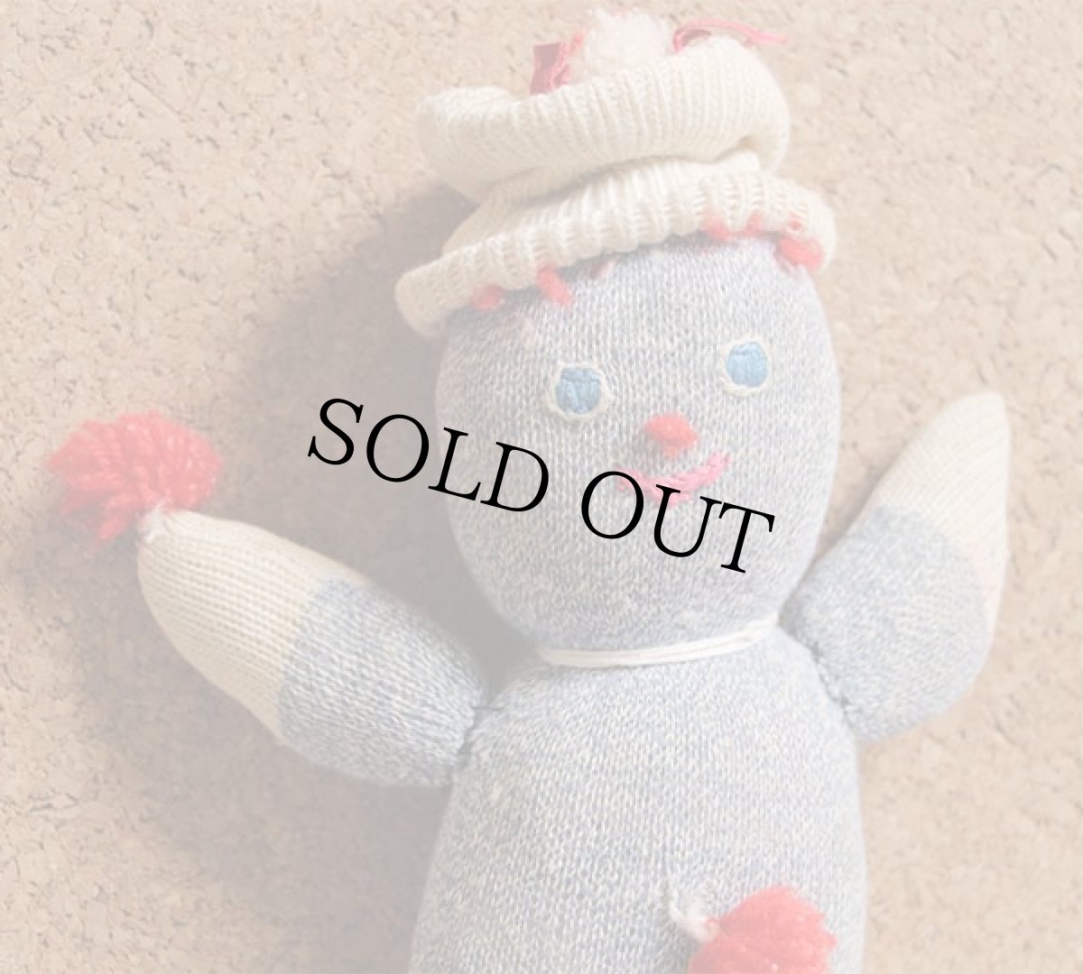 画像4: ビンテージ ハンドメイド ソックドール ぬいぐるみ 2体セット★ソックモンキー (4)