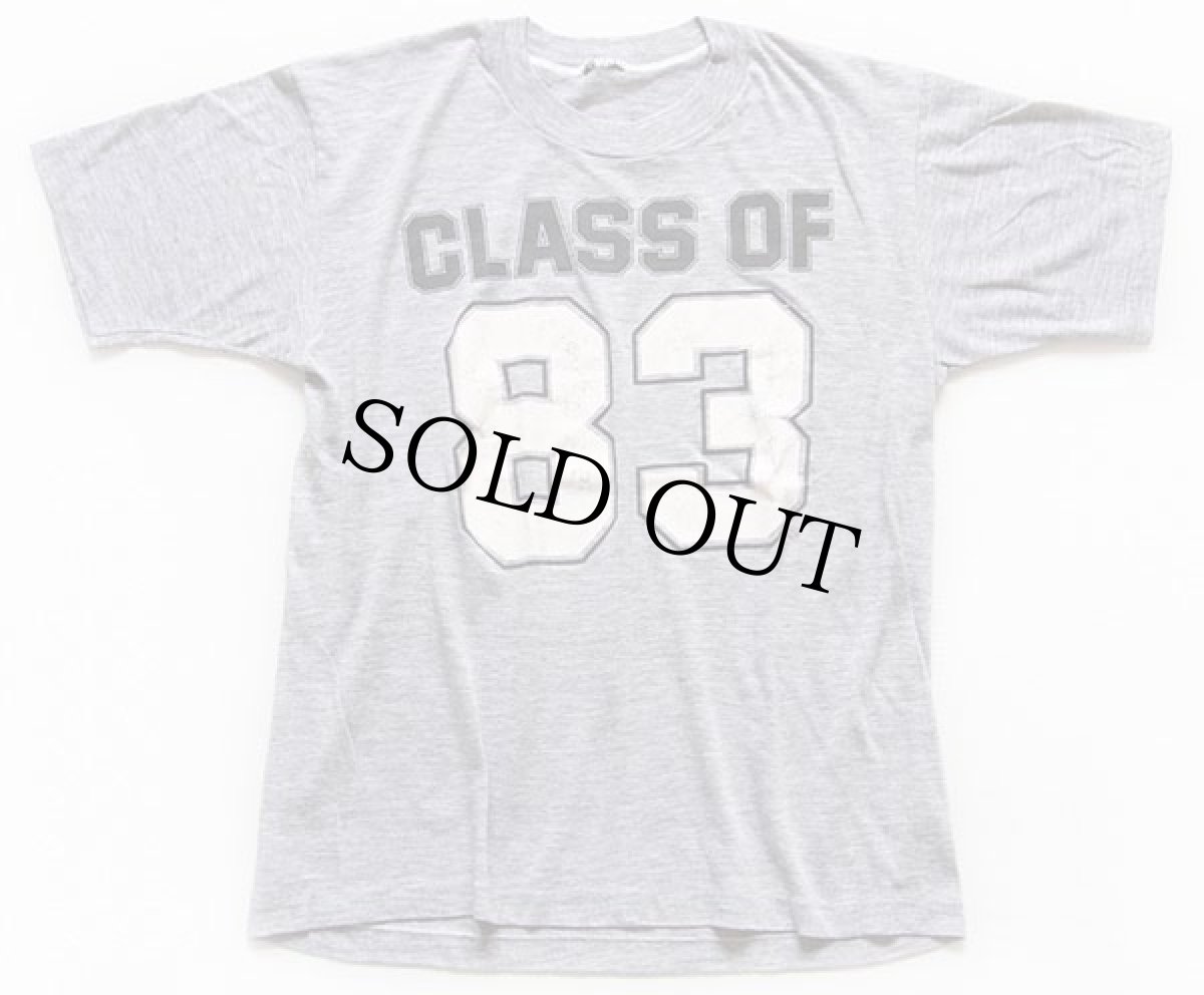 画像2: 80s CLASS OF 83 ナンバリング Tシャツ 杢グレー (2)