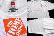 画像4: 未使用★Hanes THE HOME DEPOTホームデポ ロゴ 両面プリント コットンTシャツ 白 2XL★特大 (4)