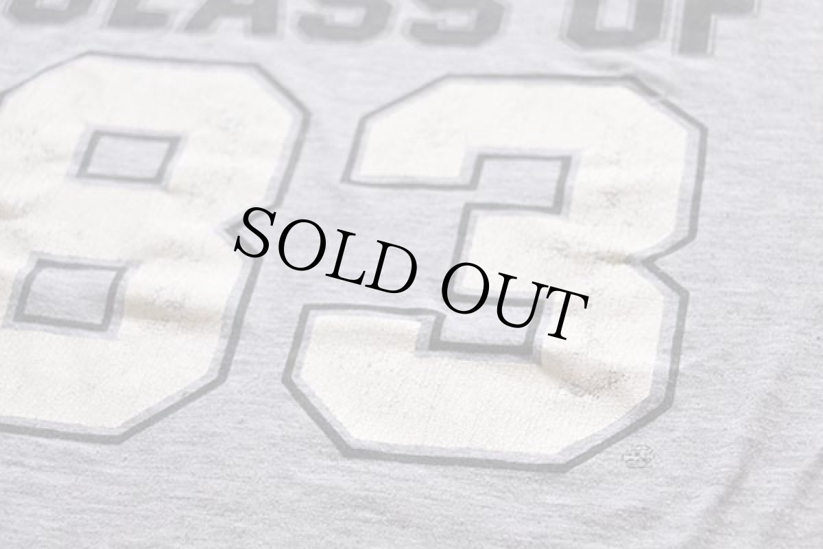 画像3: 80s CLASS OF 83 ナンバリング Tシャツ 杢グレー (3)