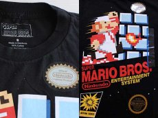 画像3: 未使用★Nintendo SUPER MARIO BROS.スーパーマリオ コットンTシャツ 黒 S (3)