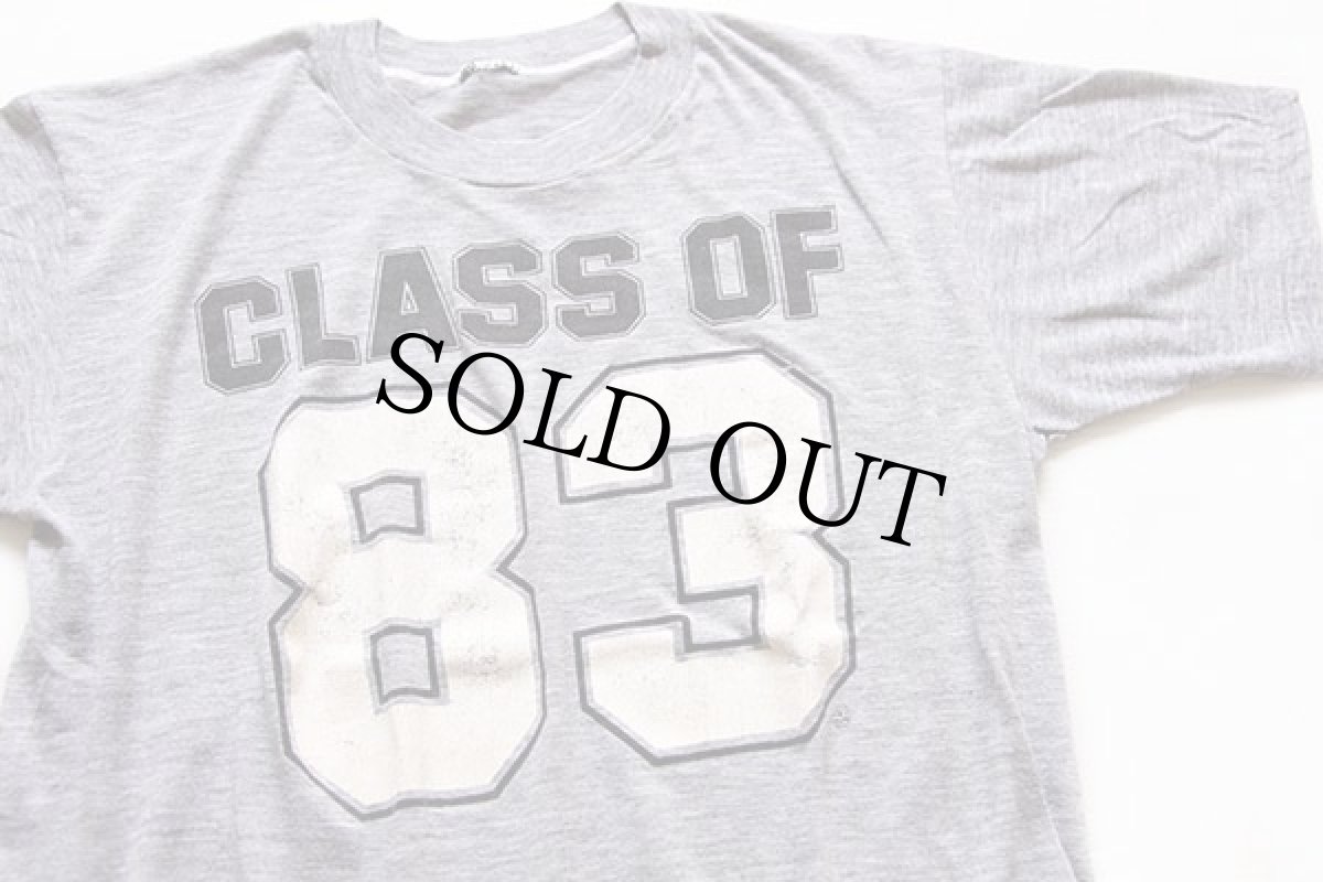 画像1: 80s CLASS OF 83 ナンバリング Tシャツ 杢グレー (1)