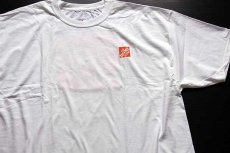 画像1: 未使用★Hanes THE HOME DEPOTホームデポ ロゴ 両面プリント コットンTシャツ 白 2XL★特大 (1)