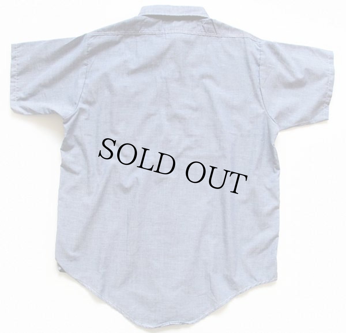 画像2: 70s King Kole 半袖 シャンブレーシャツ (2)