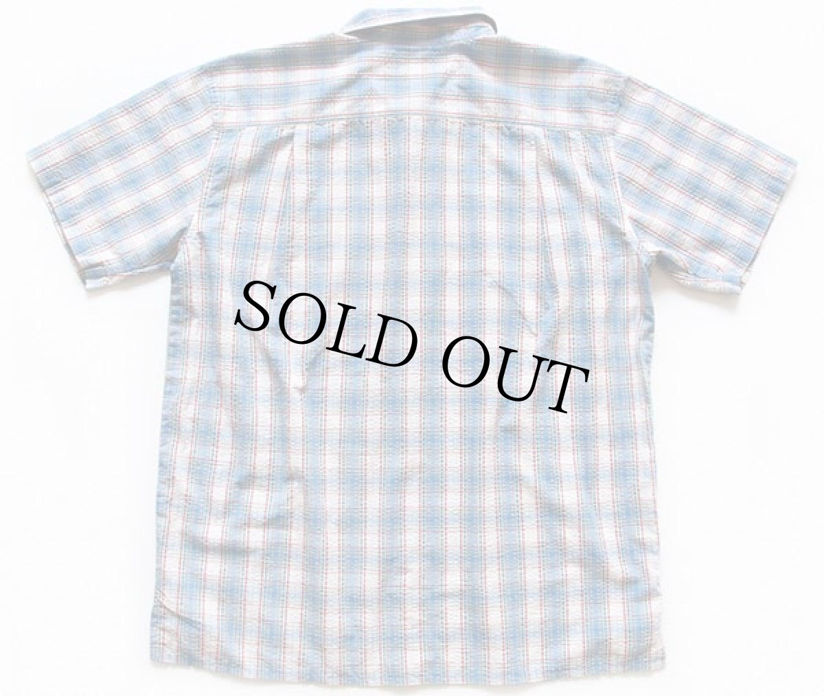 画像2: patagoniaパタゴニア チェック 半袖 シアサッカーシャツ L (2)