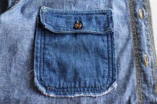 画像4: 80s L.L.Bean 半袖 デニムシャツ M (4)
