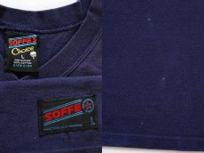 画像3: 90s USA製 U.S.NAVY コットン フットボールTシャツ 紺 L (3)